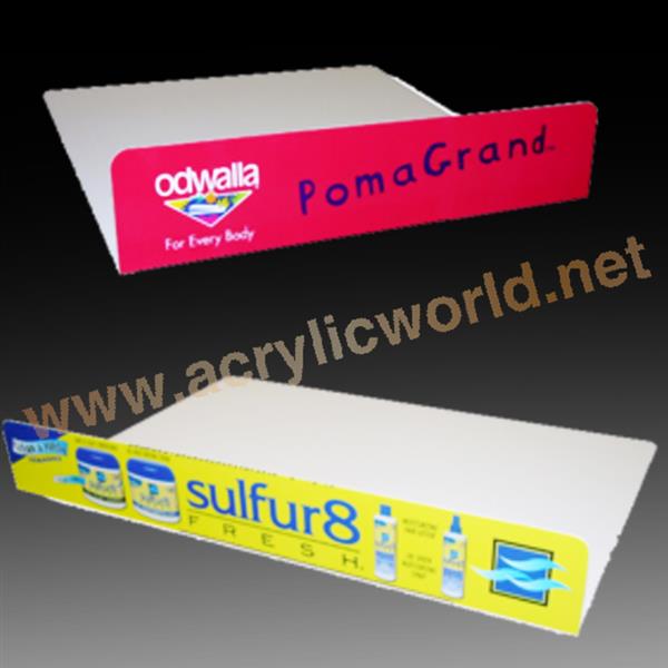 PVC shelf talkers printing for shelf